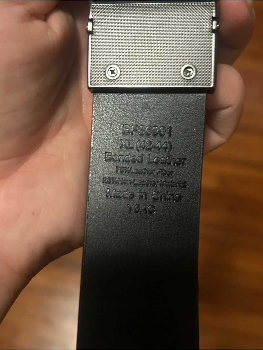 Classic Men's Brown Leather Belt with Matte Gunmetal Buckle